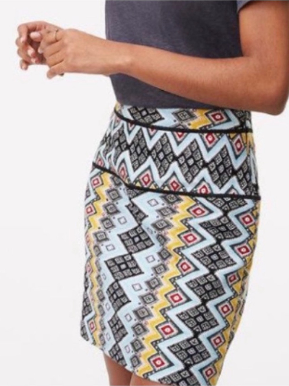 LOFT Aztec Mini Skirt